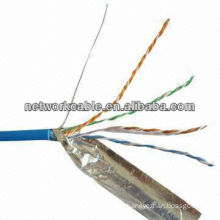 FTP Cat5e Networking Cable with Color-coated PE Insulation and PVC or LSZH Jacket